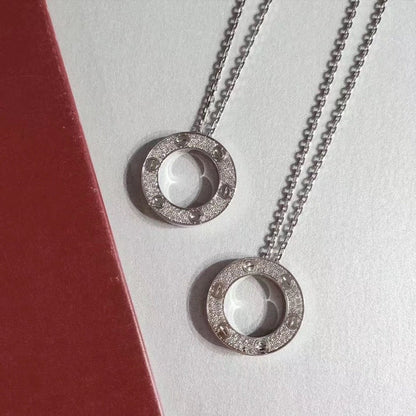 [⭐Hyrra Jewelry]LOVE NECKLACE ADJUSTABLE SILVER