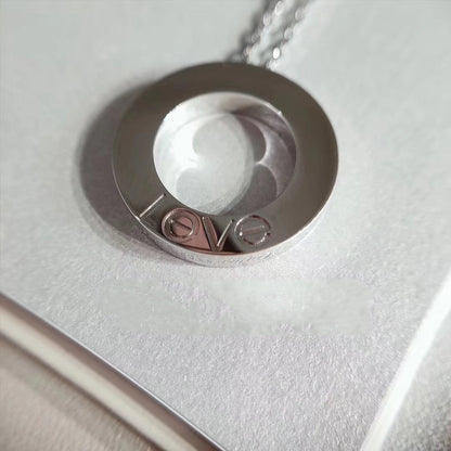 [⭐Hyrra Jewelry]LOVE NECKLACE ADJUSTABLE SILVER
