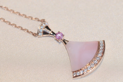 [⭐Hyrra Jewelry]DREAM NECKLACE PINK MOP DIAMOND