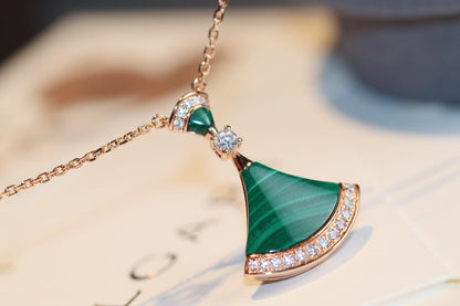 [⭐Hyrra Jewelry]DREAM NECKLACE MALACHITE DIAMOND