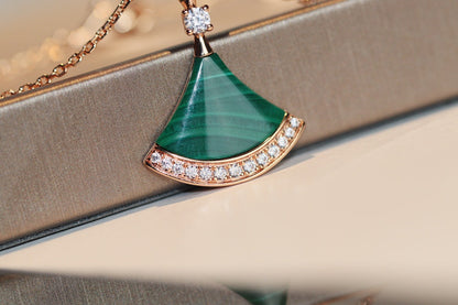 [⭐Hyrra Jewelry]DREAM NECKLACE MALACHITE DIAMOND
