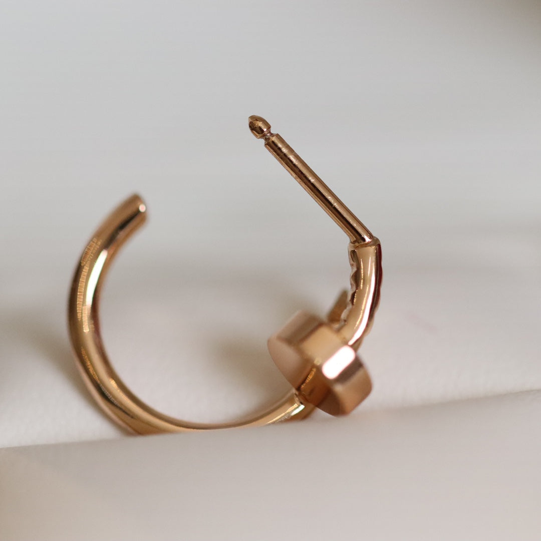 [⭐Hyrra Jewelry]JUSTE EARRINGS PINK GOLD