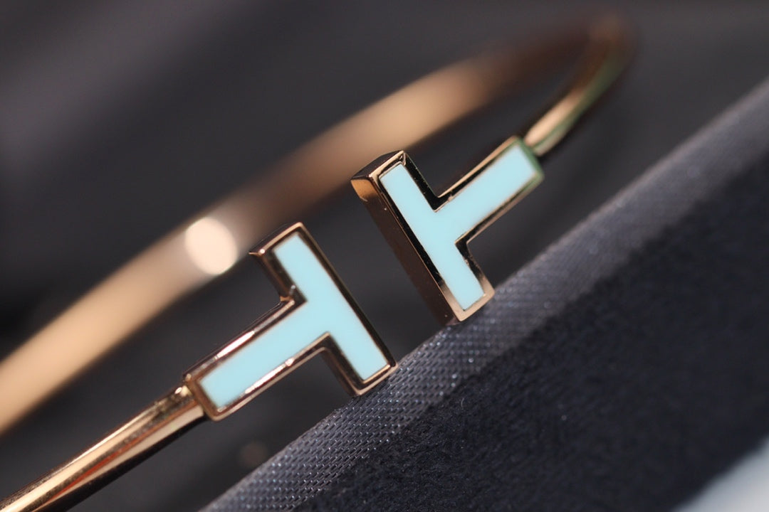 [Hyrra Jewelry]T BRACELET 1.8MM TURQUOISE PINK GOLD