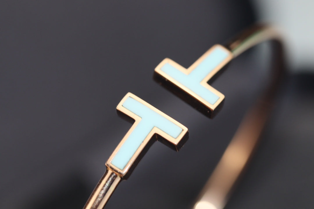 [Hyrra Jewelry]T BRACELET 1.8MM TURQUOISE PINK GOLD