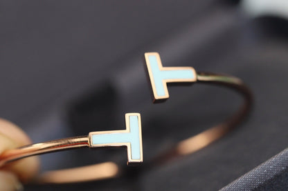 [Hyrra Jewelry]T BRACELET 1.8MM TURQUOISE PINK GOLD