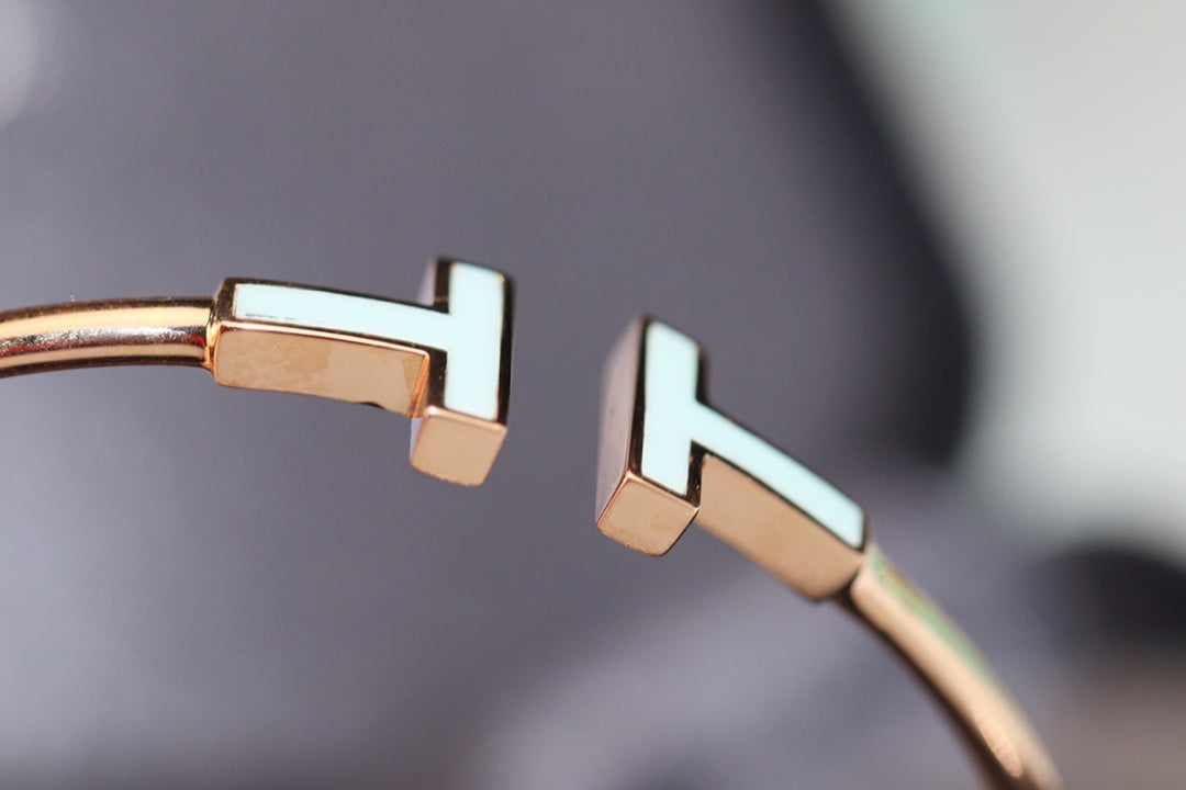 [Hyrra Jewelry]T BRACELET 1.8MM TURQUOISE PINK GOLD