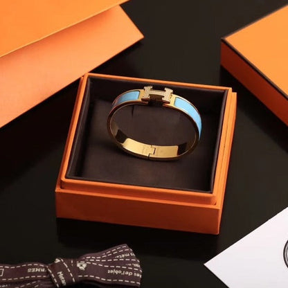 [⭐Hyrra Jewelry]H CLOUD BLUE BRACELET GOLD DIAMOND