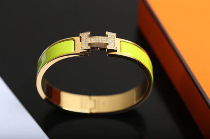 [⭐Hyrra Jewelry]H BRACELET GOLD DIAMOND