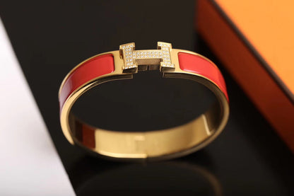 [⭐Hyrra Jewelry]H BRACELET GOLD DIAMOND