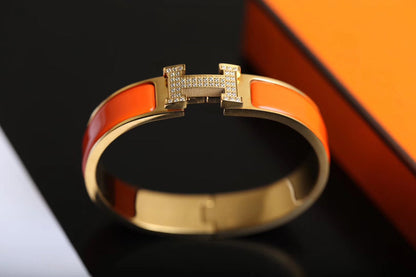 [⭐Hyrra Jewelry]H BRACELET GOLD DIAMOND