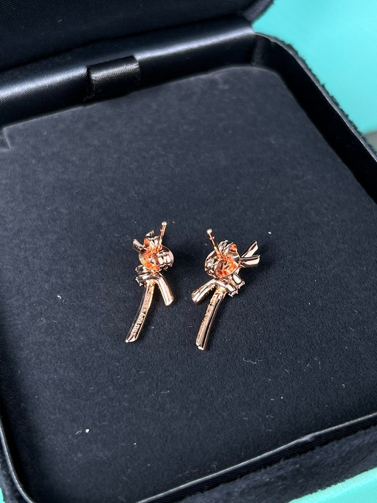 [Hyrra Jewelry]KNOT EARRINGS PINK GOLD DIAMOND