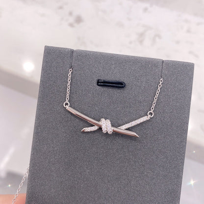 [Hyrra Jewelry]KNOT NECKLACE DIAMONDS