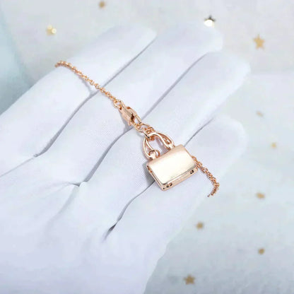 [⭐Hyrra Jewelry]AMULETTE PEDANT ROSE GOLD NECKLACE