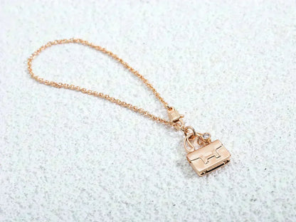 [⭐Hyrra Jewelry]AMULETTE PEDANT ROSE GOLD NECKLACE