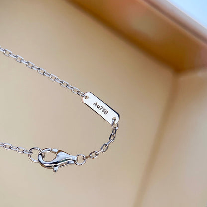 [⭐Hyrra Jewelry]CLOVER DIAMOND NECKLACE SILVER