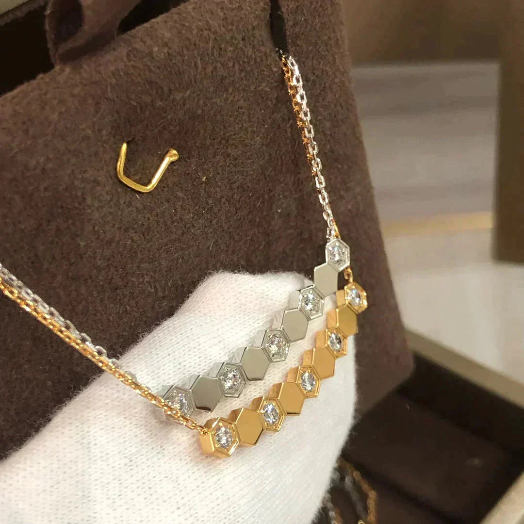 [⭐Hyrra Jewelry]BEE LOVE NECKLACE DIAMOND