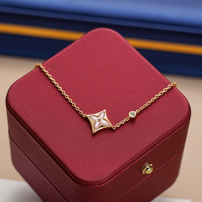 [⭐Hyrra Jewelry]STAR 1 DIAMOND PINK GOLD BRACELET