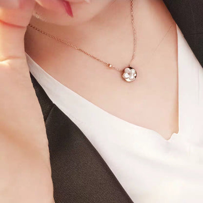 [⭐Hyrra Jewelry]SUN MOP GOLD 1 DIAMOND NECKLACE