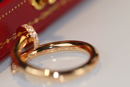 [⭐Hyrra Jewelry]JUSTE RING 2.65MM GOLD DIAMOND