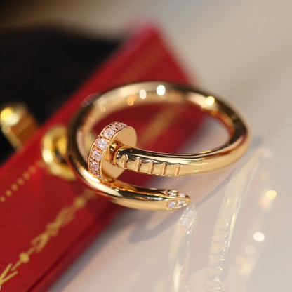 [⭐Hyrra Jewelry]JUSTE RING 2.65MM GOLD DIAMOND
