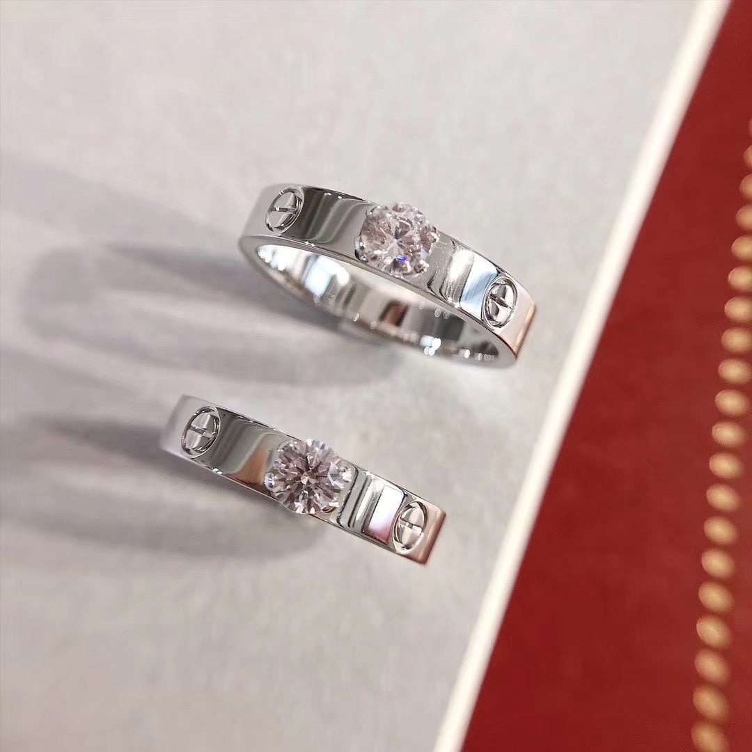 [⭐Hyrra Jewelry]LOVE RING 3.6MM 1 BIG DIAMOND