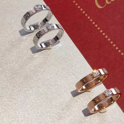 [⭐Hyrra Jewelry]LOVE RING 3.6MM 1 BIG DIAMOND