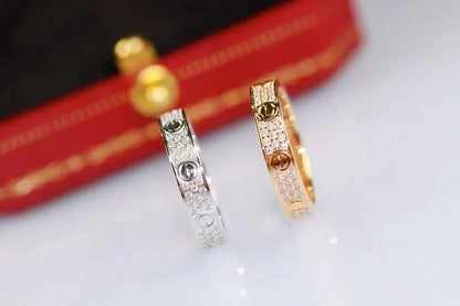 [⭐Hyrra Jewelry]LOVE RING 3.6MM DIAMOND PAVED