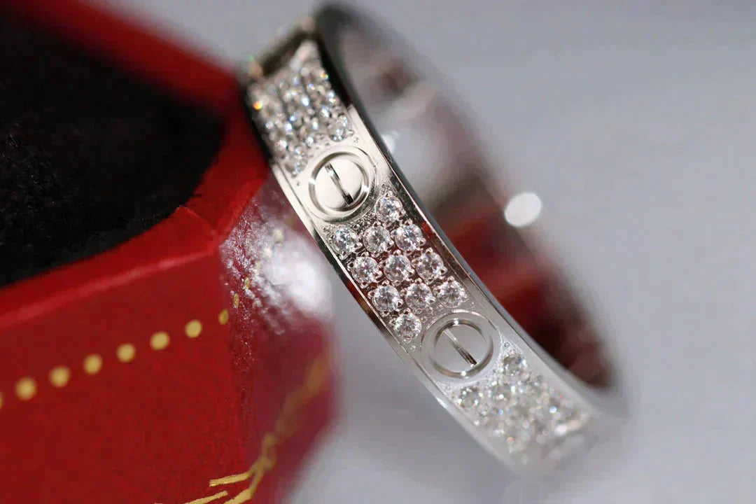 [⭐Hyrra Jewelry]LOVE RING 3.6MM DIAMOND PAVED