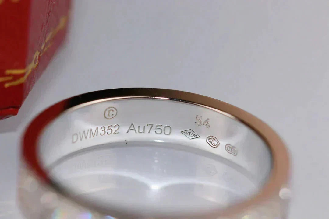 [⭐Hyrra Jewelry]LOVE RING 3.6MM DIAMOND PAVED