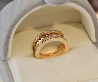 [⭐Hyrra Jewelry]ZERO 1 GOLD DIAMOND RING