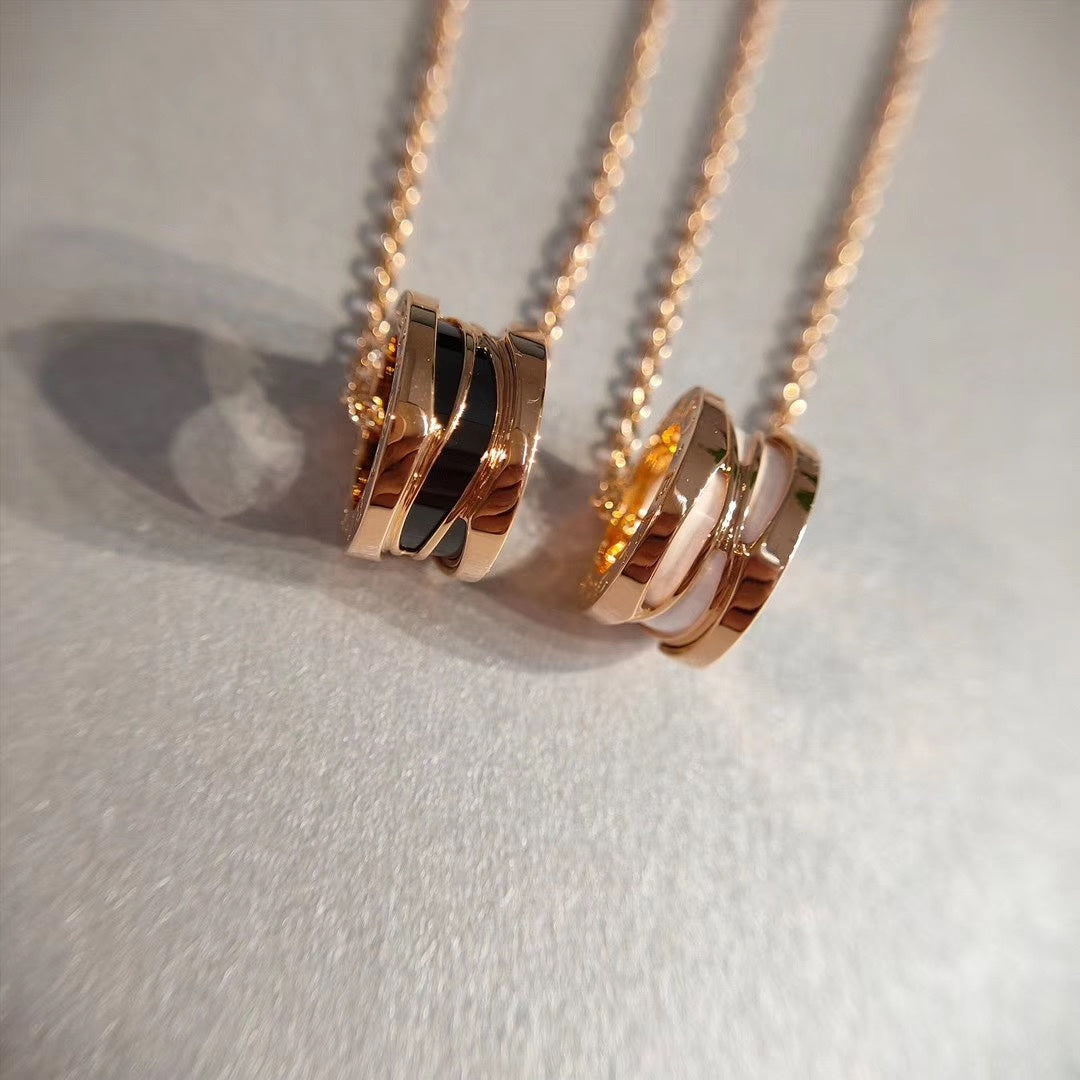 [⭐Hyrra Jewelry]ZERO 1 NECKLACE PINK GOLD