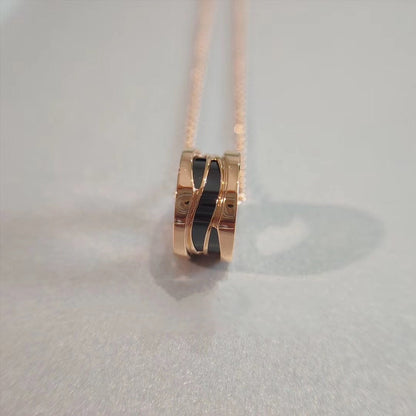 [⭐Hyrra Jewelry]ZERO 1 NECKLACE PINK GOLD