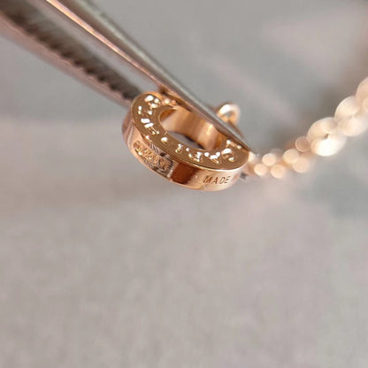 [⭐Hyrra Jewelry]ZERO 1 NECKLACE PINK GOLD