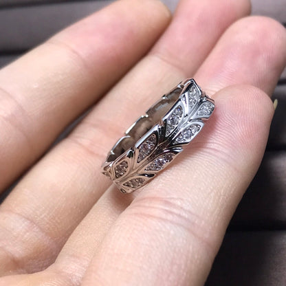 [Hyrra Jewelry]OLIVE LEAF RING DIAMONDS