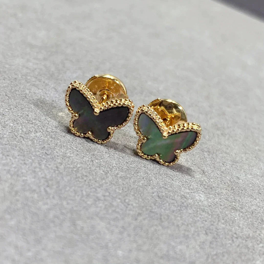[⭐Hyrra Jewelry]BUTTERFLY DARK MOP  EARRINGS