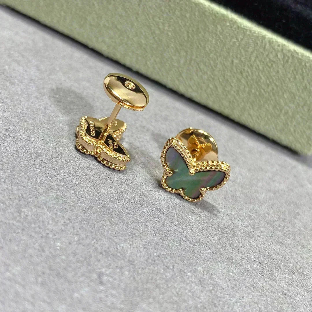 [⭐Hyrra Jewelry]BUTTERFLY DARK MOP  EARRINGS