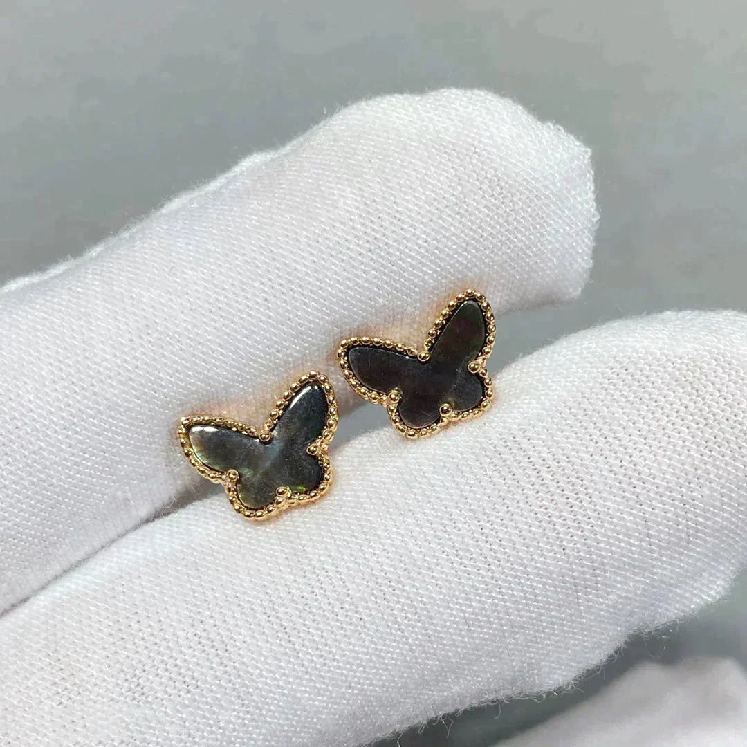 [⭐Hyrra Jewelry]BUTTERFLY DARK MOP  EARRINGS