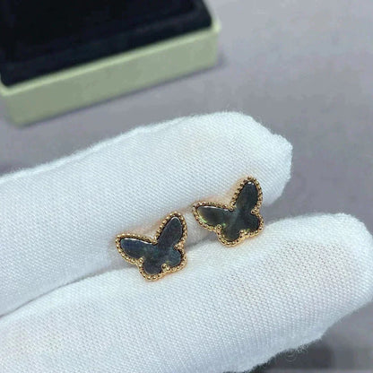 [⭐Hyrra Jewelry]BUTTERFLY DARK MOP  EARRINGS