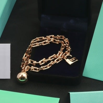 [Hyrra Jewelry]HARDWEAR WRAP PINK GOLD BRACELET