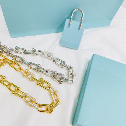 [Hyrra Jewelry]HARDWEAR NECKLACE DIAMOND PAVED