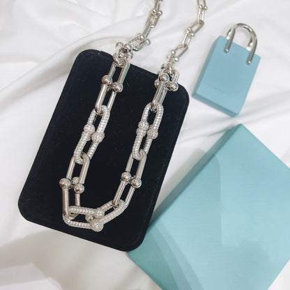 [Hyrra Jewelry]HARDWEAR NECKLACE DIAMOND PAVED