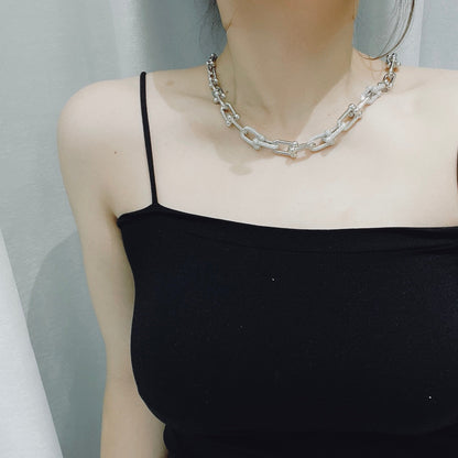 [Hyrra Jewelry]HARDWEAR NECKLACE DIAMOND PAVED