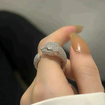 [⭐Hyrra Jewelry]PANTHERE 5.5MM ALL DIAMOND RING