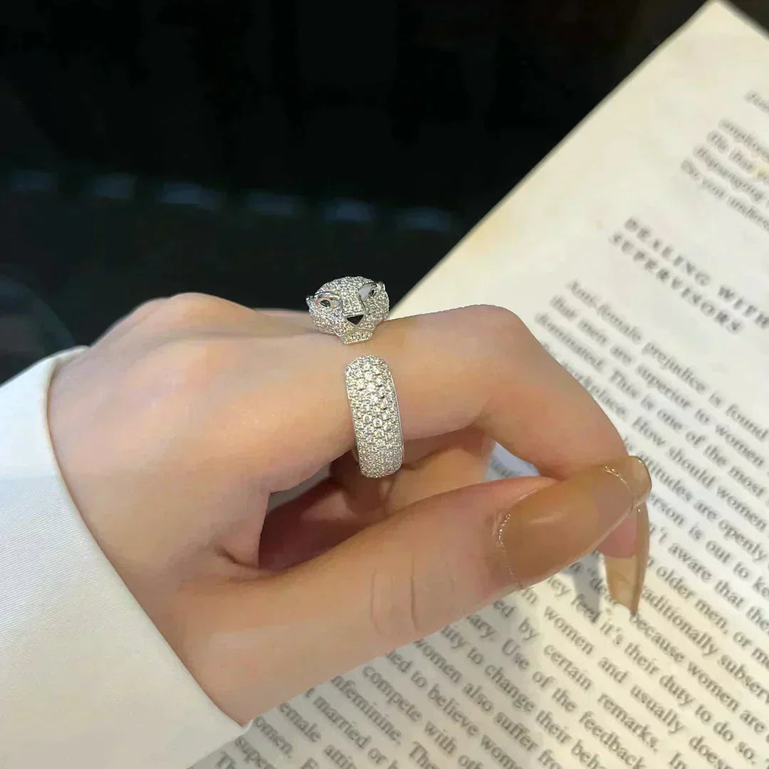 [⭐Hyrra Jewelry]PANTHERE 5.5MM ALL DIAMOND RING