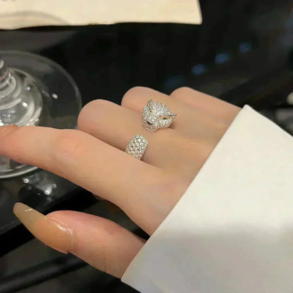 [⭐Hyrra Jewelry]PANTHERE 5.5MM ALL DIAMOND RING