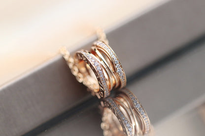 [⭐Hyrra Jewelry]ZERO 1 PINK GOLD NECKLACE
