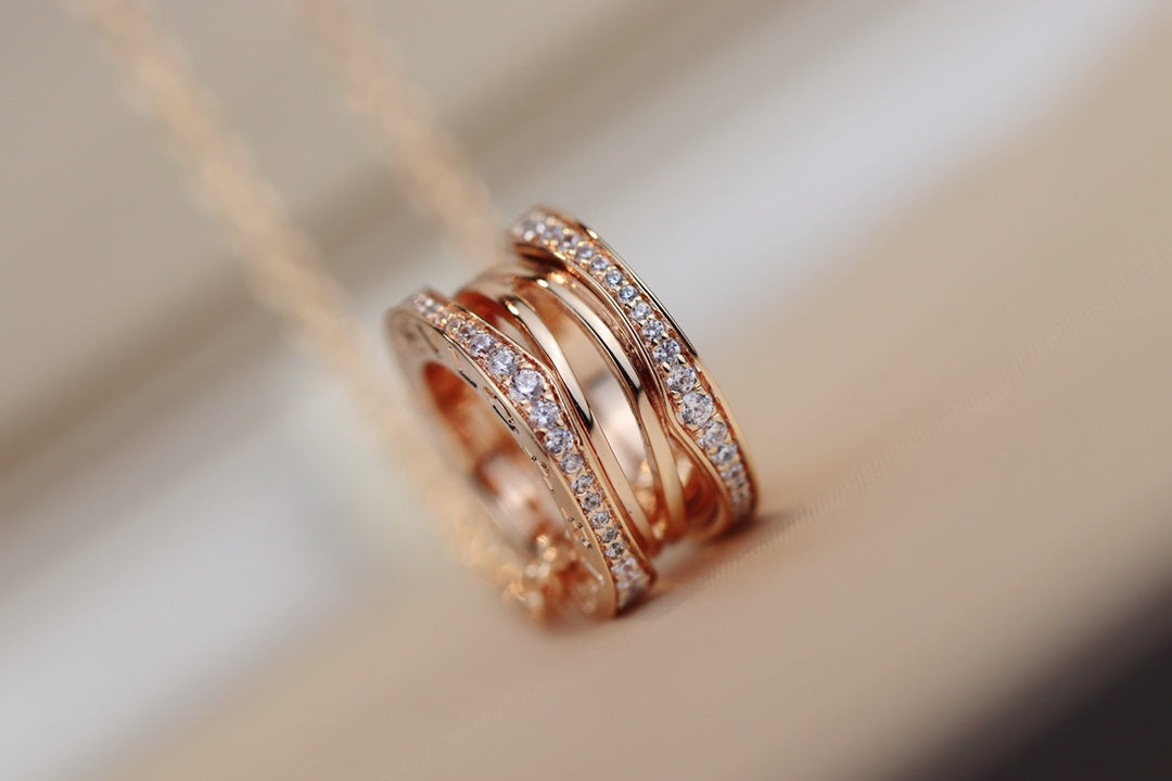[⭐Hyrra Jewelry]ZERO 1 PINK GOLD NECKLACE