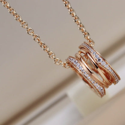 [⭐Hyrra Jewelry]ZERO 1 PINK GOLD NECKLACE