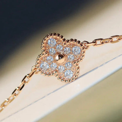 [⭐Hyrra Jewelry]CLOVER 20 MOTIFS LASER DIAMOND NECKLACE