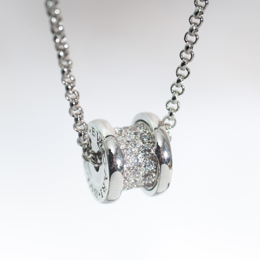 [⭐Hyrra Jewelry]ZERO 1 SILVER DIAMOND NECKLACE
